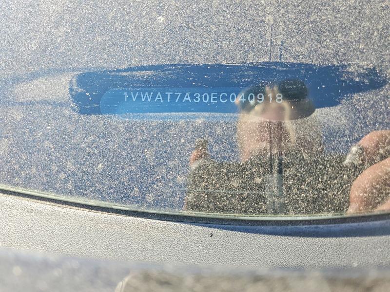 Продажа на аукционе авто 2014 Volkswagen Passat, vin: 1VWAT7A30EC040918, номер лота: 62536476