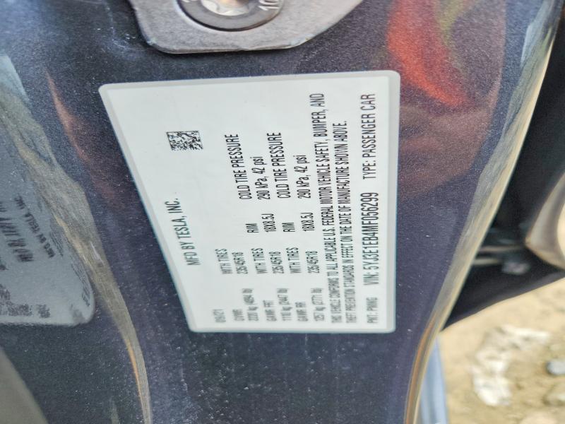60073666 :رقم المزاد ، 5YJ3E1EB4MF056299 vin ، 2021 Tesla Model 3 مزاد بيع