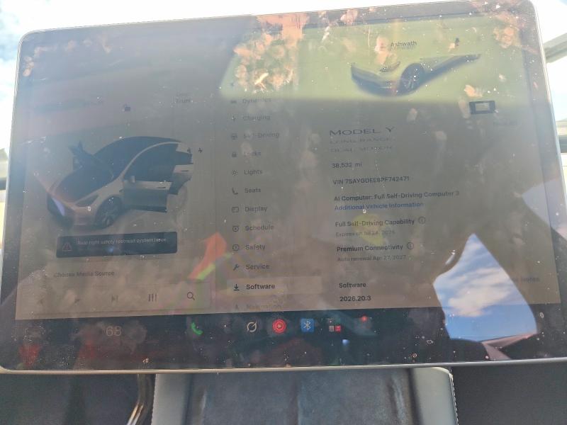 Aukcja sprzedaży 2023 Tesla Model Y, vin: 7SAYGDEE9PF742471, numer aukcji: 61951506