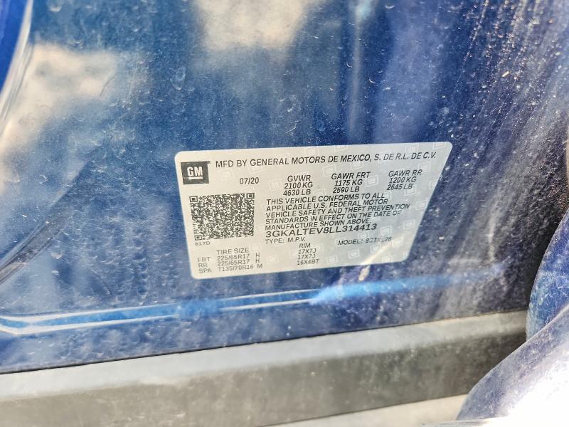 2020 Gmc Terrain მანქანა იყიდება აუქციონზე, vin: 3GKALTEV8LL314413, აუქციონის ნომერი: 60385736
