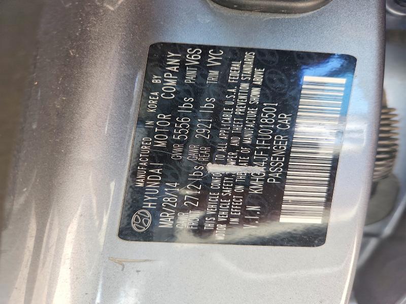 Aukcja sprzedaży 2015 Hyundai Genesis, vin: KMHGN4JF1FU018501, numer aukcji: 59093286