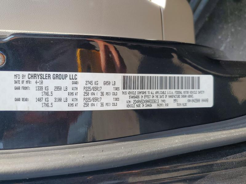 63002966 :رقم المزاد ، 2D4RN5DX9AR333613 vin ، 2010 Dodge Grand Caravan مزاد بيع