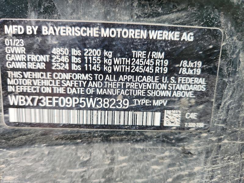 Aukcja sprzedaży 2023 Bmw X1, vin: WBX73EF09P5W38239, numer aukcji: 59249626