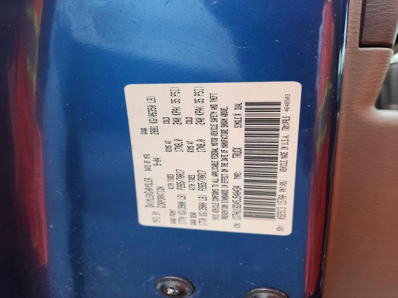 2005 Dodge Ram 1500 მანქანა იყიდება აუქციონზე, vin: 1D7HU16D45J540434, აუქციონის ნომერი: 60609466