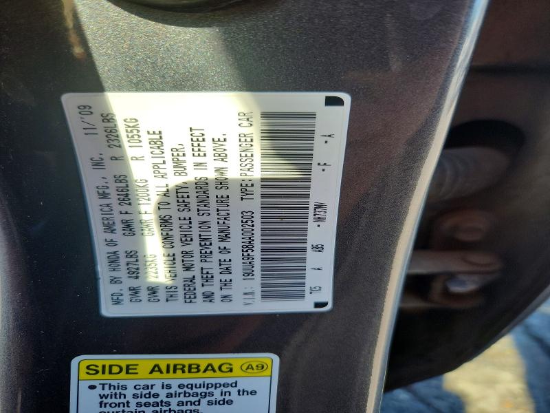 Aukcja sprzedaży 2010 Acura Tl, vin: 19UUA9F58AA002503, numer aukcji: 59845266