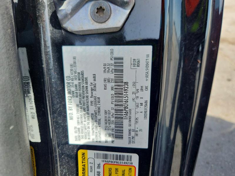 Продажа на аукционе авто 2020 Ford Mustang, vin: 1FA6P8CF6L5149238, номер лота: 60749076