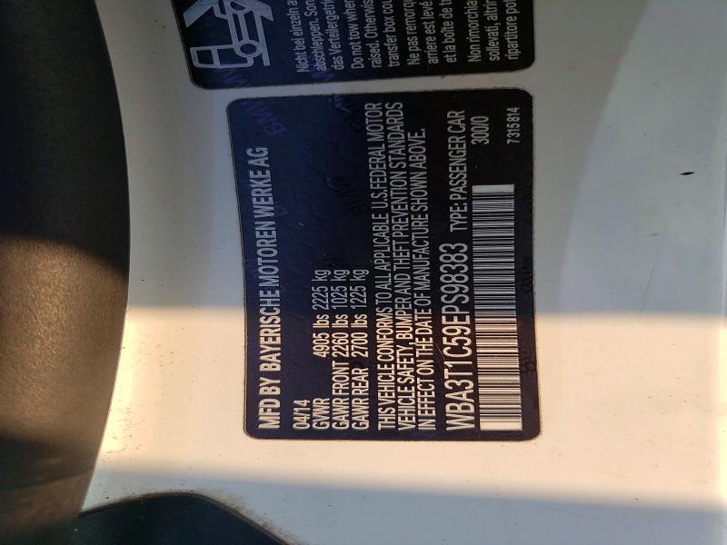 62575096 :رقم المزاد ، WBA3T1C59EPS98383 vin ، 2014 Bmw 428 مزاد بيع