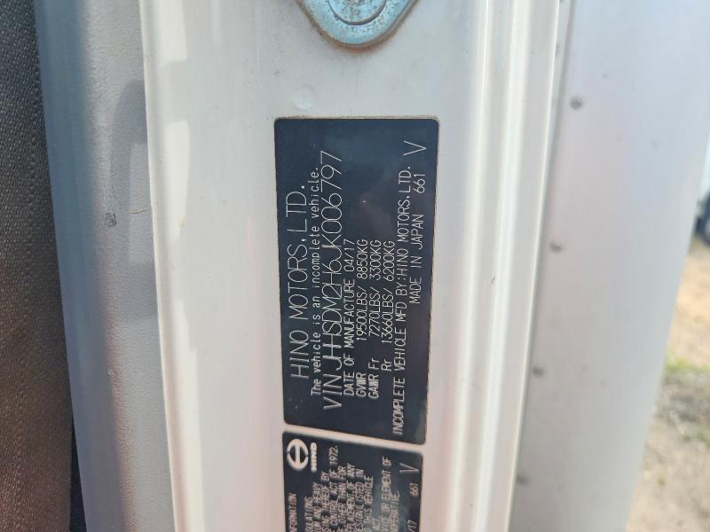 Aukcja sprzedaży 2018 Hino 195, vin: JHHSDM2H6JK006797, numer aukcji: 67377356