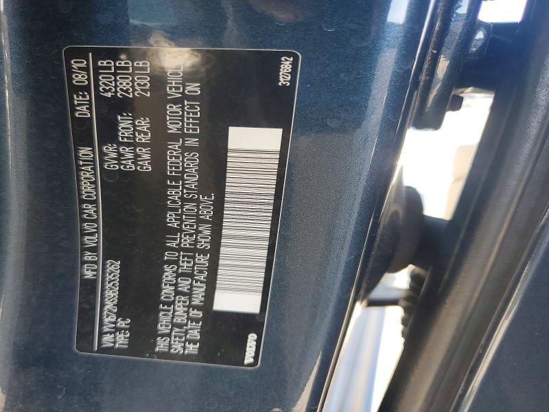 Auction sale of the 2011 Volvo S40, vin: YV1672MS9B2535262, lot number: 63528556