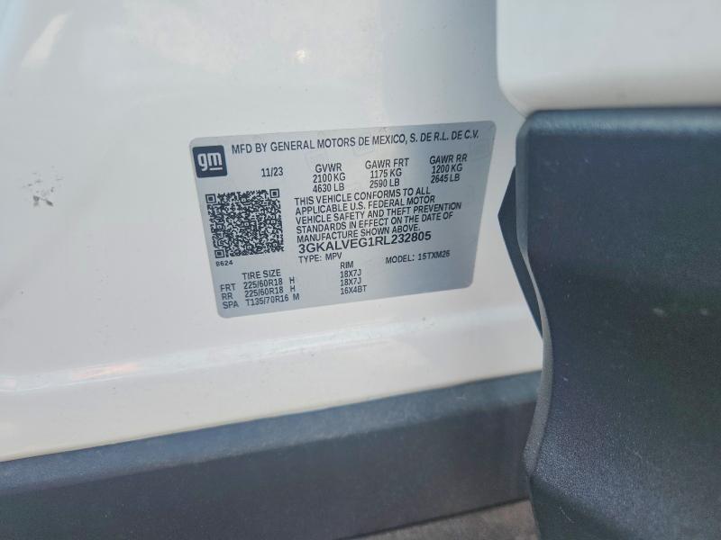 Aukcja sprzedaży 2024 Gmc Terrain, vin: 3GKALVEG1RL232805, numer aukcji: 60208676