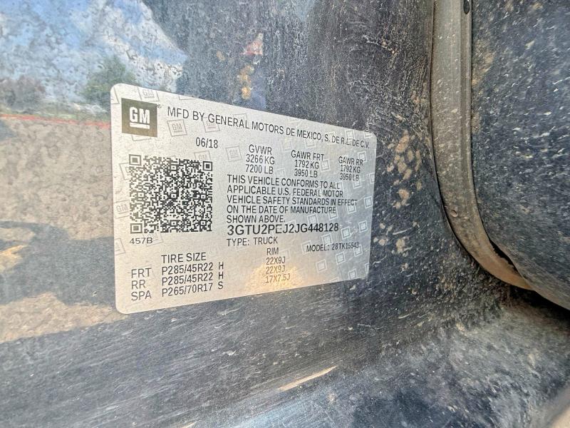 Aukcja sprzedaży 2018 Gmc Sierra, vin: 3GTU2PEJ2JG448128, numer aukcji: 62005716
