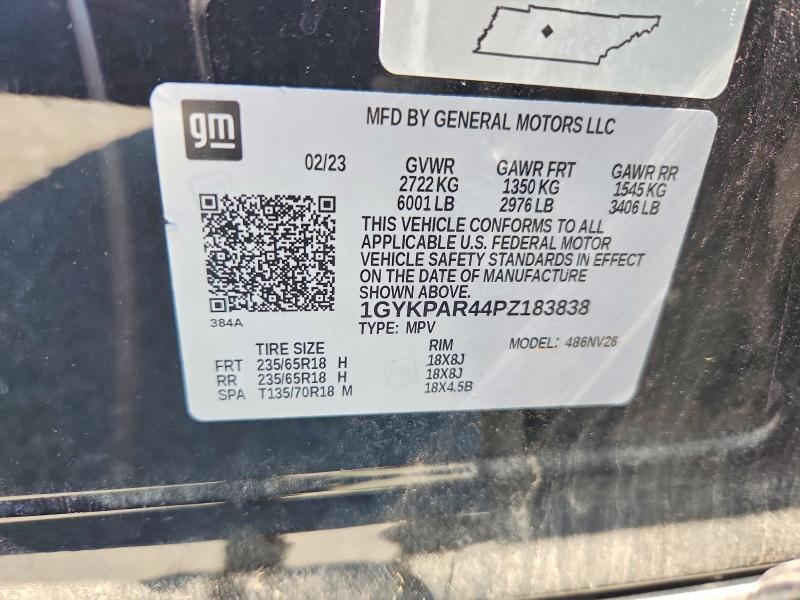 Продажа на аукционе авто 2023 Cadillac Xt6, vin: 1GYKPAR44PZ183838, номер лота: 63535756