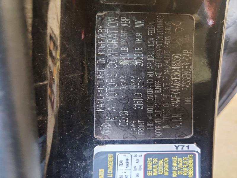 59628866 :رقم المزاد ، KNAFX4A6XE5048550 vin ، 2014 Kia Forte مزاد بيع