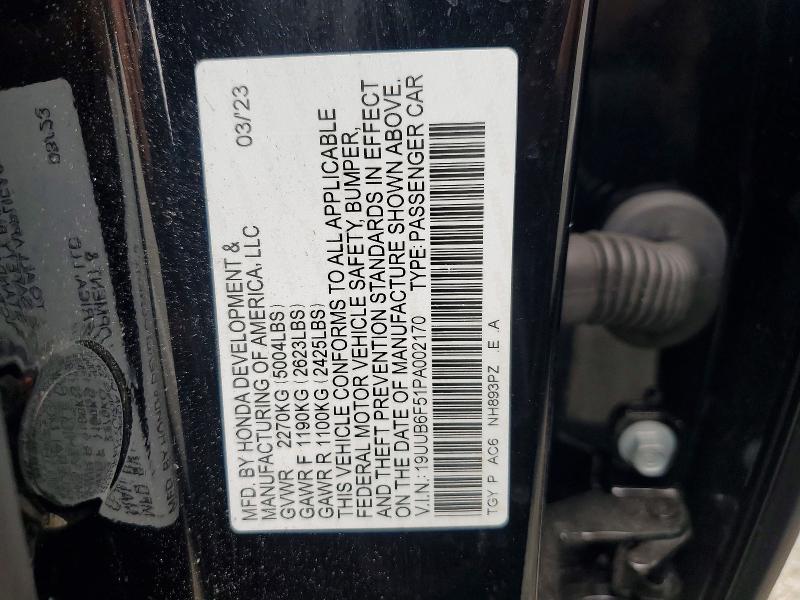 2023 Acura Tlx მანქანა იყიდება აუქციონზე, vin: 19UUB6F51PA002170, აუქციონის ნომერი: 59600076