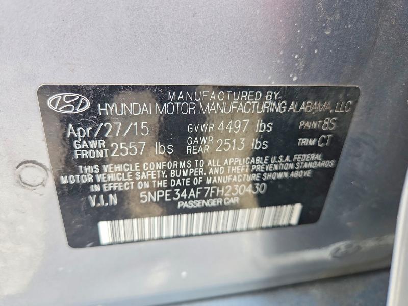 Продажа на аукционе авто 2015 Hyun Sonata, vin: 5NPE34AF7FH230430, номер лота: 61920966