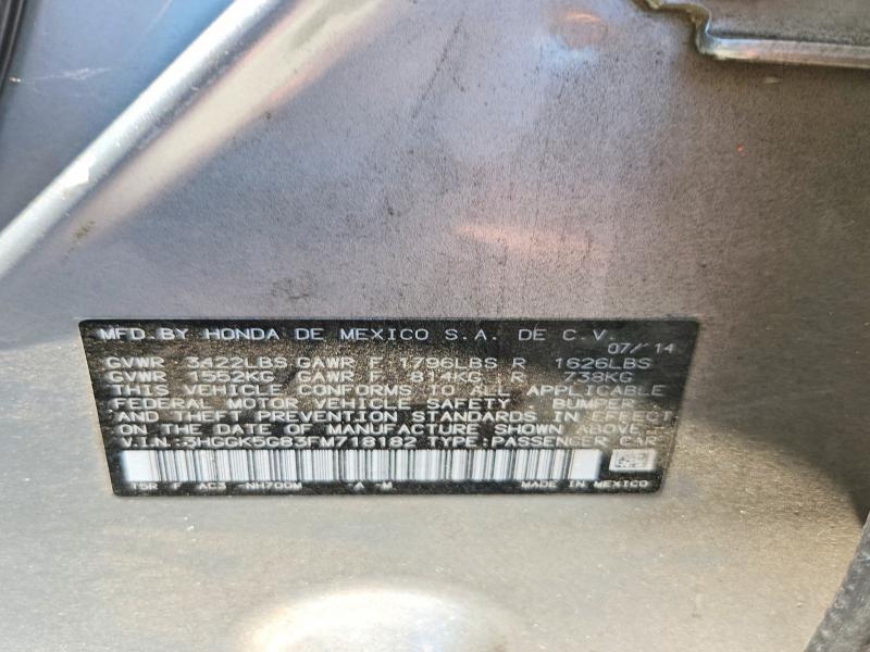 Продажа на аукционе авто 2015 Honda Fit, vin: 3HGGK5G83FM718182, номер лота: 56848956