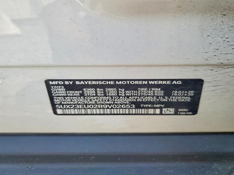 Продажа на аукционе авто 2024 Bmw X5, vin: 5UX23EU02R9V02653, номер лота: 62154486