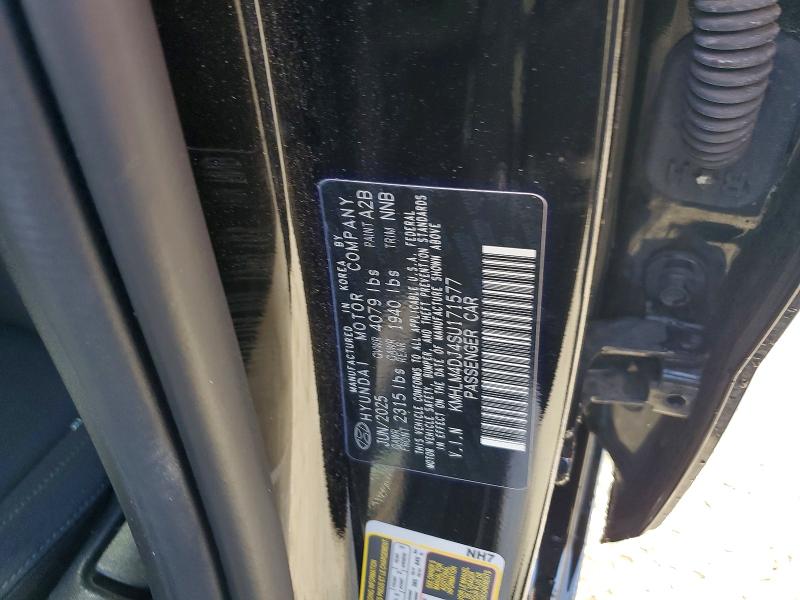 Продаж на аукціоні авто 2025 Hyundai Elantra Hybrid, vin: KMHLM4DJ4SU171577, номер лоту: 62967026