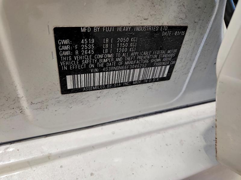 Продажа на аукционе авто 2015 Subaru Legacy, vin: 4S3BNBN66F3046250, номер лота: 60305446