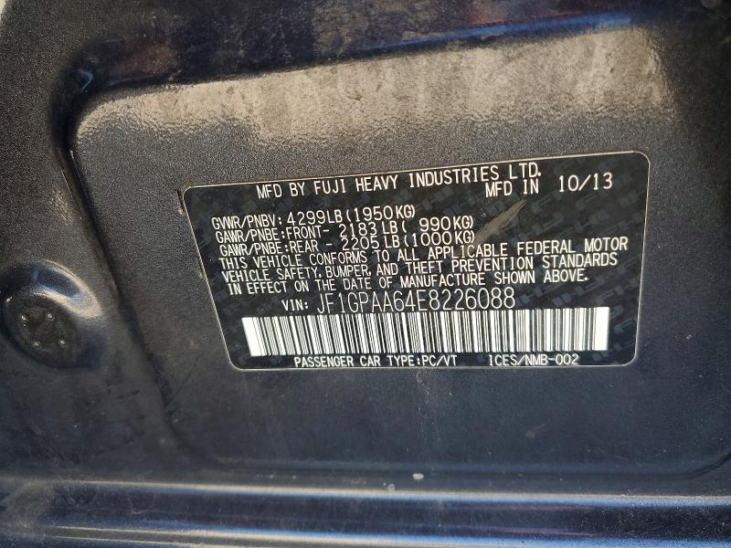 Aukcja sprzedaży 2014 Subaru Impreza, vin: JF1GPAA64E8226088, numer aukcji: 61285796