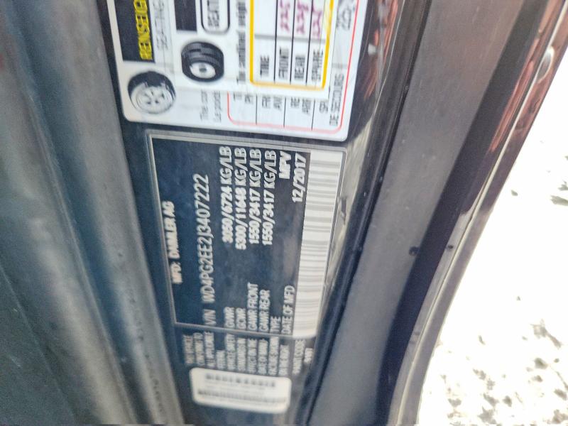61142916 :رقم المزاد ، WD4PG2EE2J3407222 vin ، 2018 Mercedes-benz Metris مزاد بيع