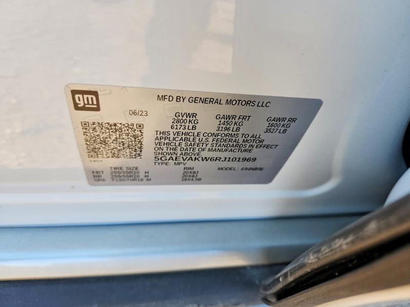 59998426 :رقم المزاد ، 5GAEVAKW6RJ101969 vin ، 2024 Buick Enclave مزاد بيع