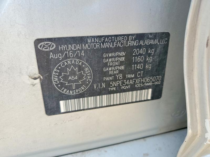Продажа на аукционе авто 2015 Hyundai Sonata, vin: 5NPE34AFXFH065070, номер лота: 58389286