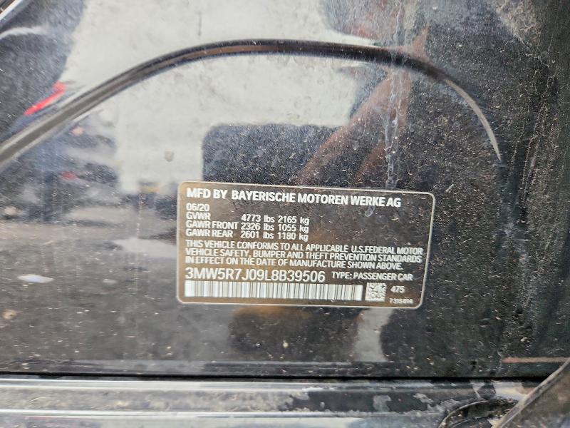 Продаж на аукціоні авто 2020 Bmw 330xi, vin: 3MW5R7J09L8B39506, номер лоту: 59970056
