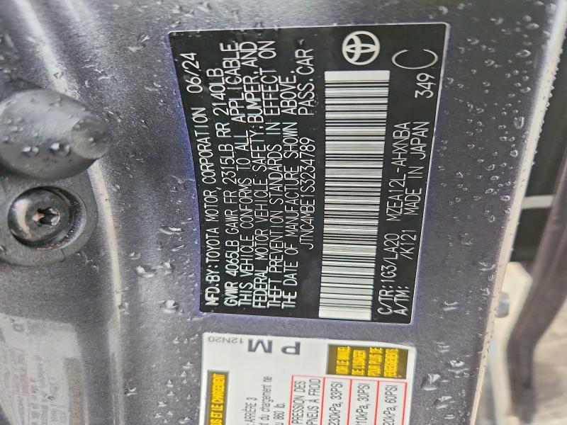 Продаж на аукціоні авто 2025 Toyota Corolla, vin: JTNC4MBE1S3234789, номер лоту: 61139216