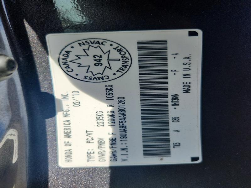 Продажа на аукционе авто 2010 Acura Tl, vin: 19UUA9F54AA801260, номер лота: 61864206