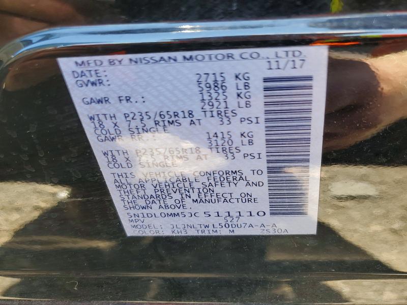 2018 Infiniti Qx60 მანქანა იყიდება აუქციონზე, vin: 5N1DL0MM5JC511110, აუქციონის ნომერი: 63154686