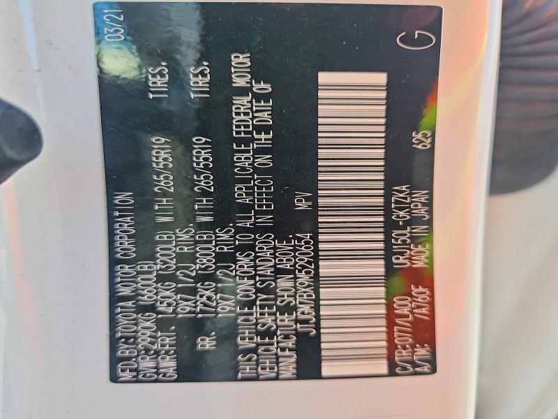61884816 :رقم المزاد ، JTJGM7BX9M5290654 vin ، 2021 Lexus Gx مزاد بيع