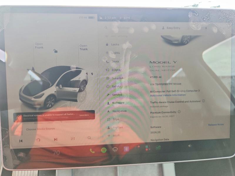 Продажа на аукционе авто 2023 Tesla Model Y, vin: 7SAYGDEE7PF781348, номер лота: 59217086