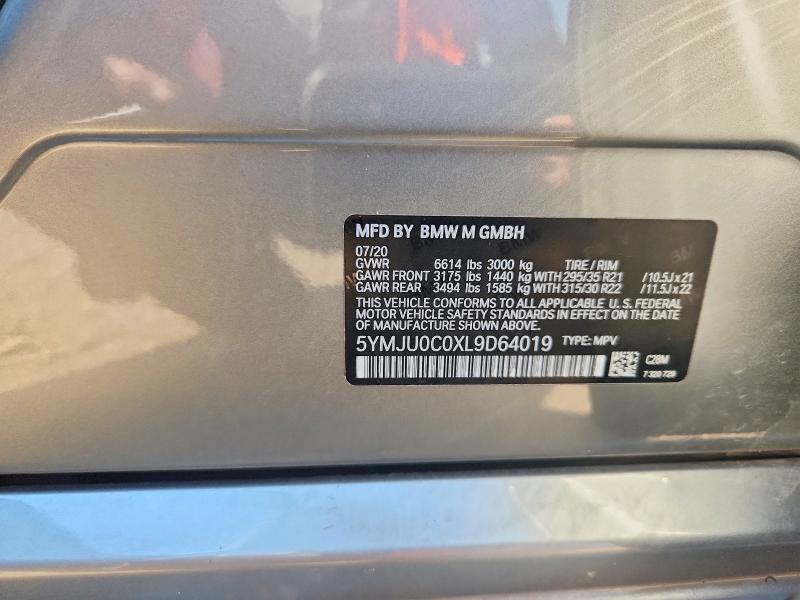 Aukcja sprzedaży 2020 Bmw X5, vin: 5YMJU0C0XL9D64019, numer aukcji: 60691106