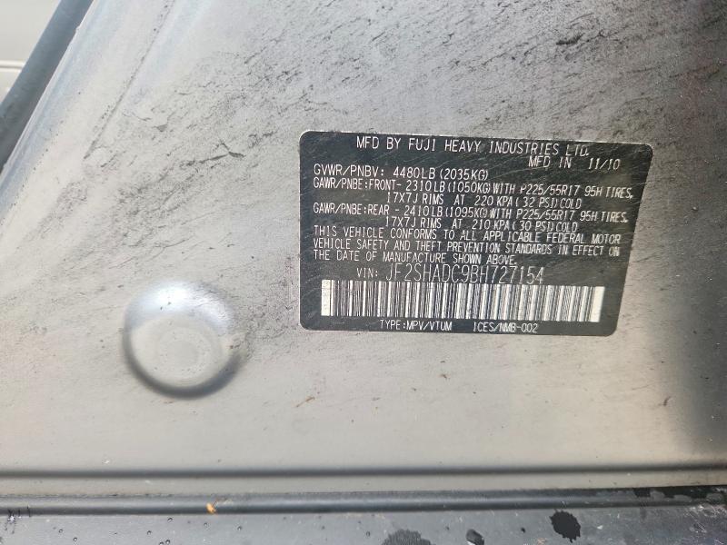 Продаж на аукціоні авто 2011 Subaru Forester, vin: JF2SHADC9BH727154, номер лоту: 60297326