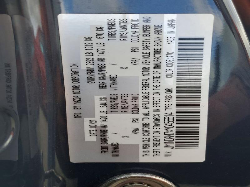 Продаж на аукціоні авто 2021 Mazda Mx-5 Miata, vin: JM1NDAM7XM0455614, номер лоту: 62284456