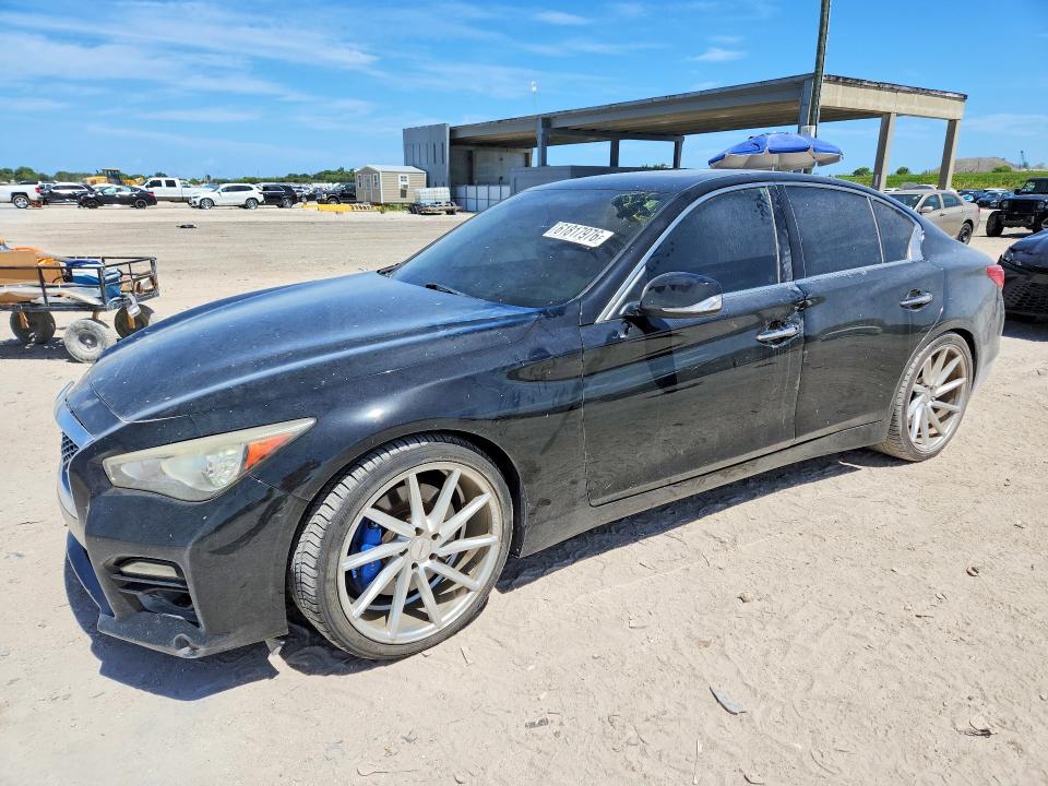 2015 Infiniti Q50 Hybrid მანქანა იყიდება აუქციონზე, vin: JN1AV7AP3FM790649, აუქციონის ნომერი: 61817976
