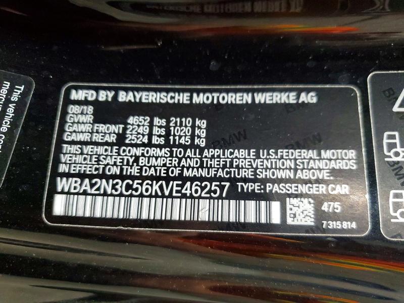 Aukcja sprzedaży 2019 Bmw M240xi, vin: WBA2N3C56KVE46257, numer aukcji: 62243146