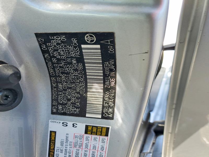 Aukcja sprzedaży 2012 Toyota Prius V, vin: JTDZN3EU9C3127886, numer aukcji: 62990576
