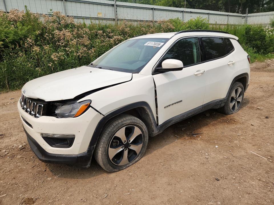 2018 Jeep Compass მანქანა იყიდება აუქციონზე, vin: 3C4NJDBB1JT113601, აუქციონის ნომერი: 61175036