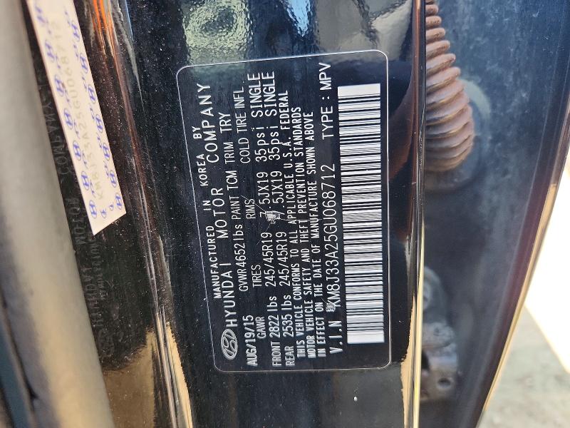 2016 Hyundai Tucson მანქანა იყიდება აუქციონზე, vin: KM8J33A25GU068712, აუქციონის ნომერი: 60775846