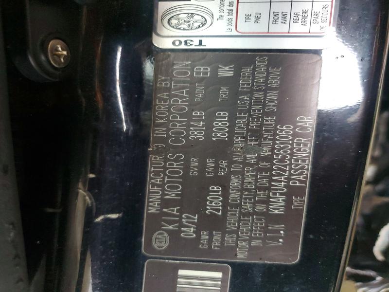 Продажа на аукционе авто 2012 Kia Forte, vin: KNAFU4A22C5631066, номер лота: 62287516