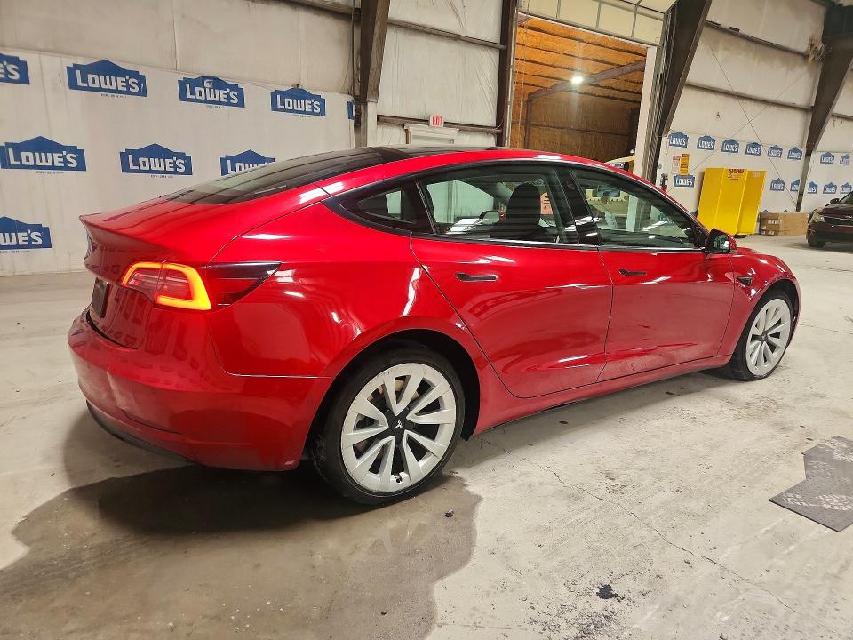 2022 Tesla Model 3 მანქანა იყიდება აუქციონზე, vin: 5YJ3E1EA5NF188335, აუქციონის ნომერი: 59914936