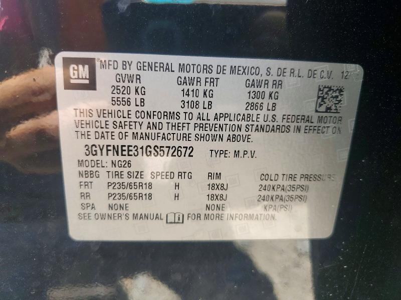 2016 Cadillac Srx Luxury Collectio მანქანა იყიდება აუქციონზე, vin: 3GYFNEE31GS572672, აუქციონის ნომერი: 60701486