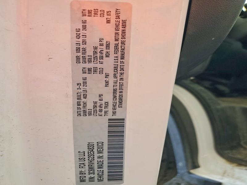Aukcja sprzedaży 2025 Ram Promaster 3500, vin: 3C6MRVHG2SE548301, numer aukcji: 61411236