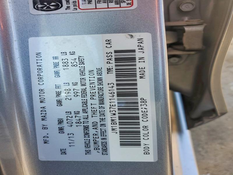 59828036 :رقم المزاد ، JM1BM1W37E1146143 vin ، 2014 Mazda 3 مزاد بيع