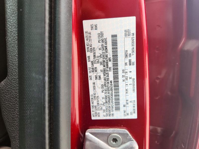 62515726 :رقم المزاد ، 1FMCU0GX2DUB63246 vin ، 2013 Ford Escape مزاد بيع