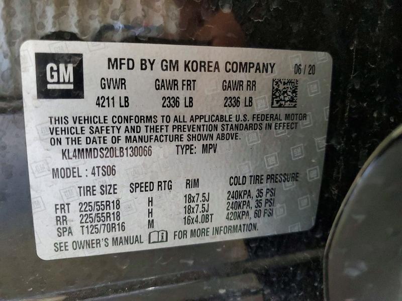 Aukcja sprzedaży 2020 Buick Encore Gx, vin: KL4MMDS20LB130066, numer aukcji: 60287186