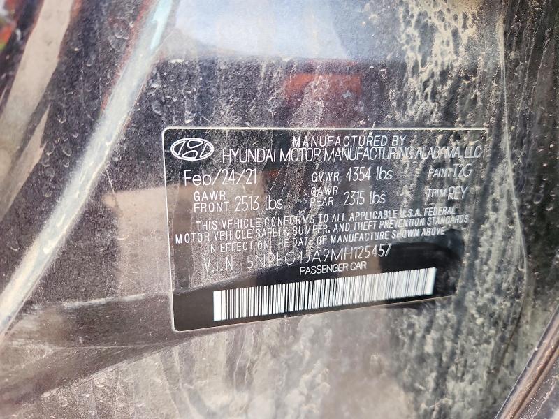 Aukcja sprzedaży 2021 Hyundai Sonata, vin: 5NPEG4JA9MH125457, numer aukcji: 60773096