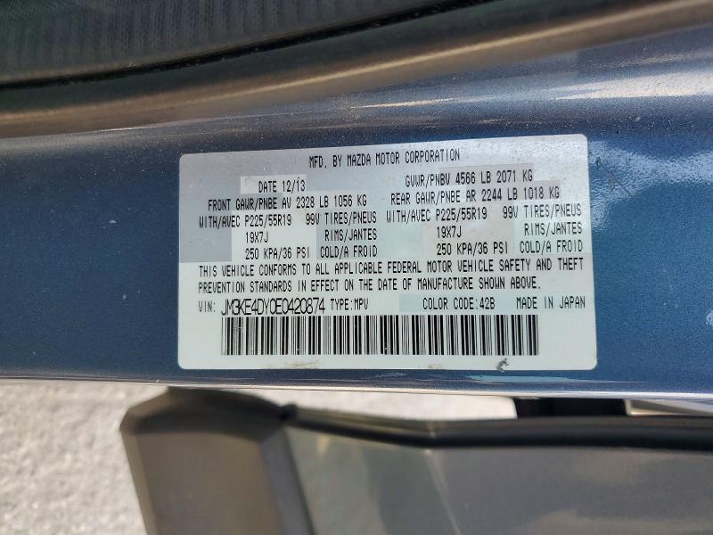 Продаж на аукціоні авто 2014 Mazda Cx-5, vin: JM3KE4DY0E0420874, номер лоту: 61503546